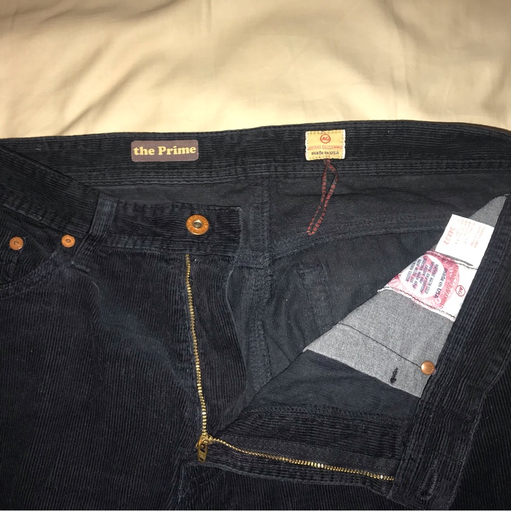 AG Adriano Goldschmied The Prime dark black corduroy 34x32